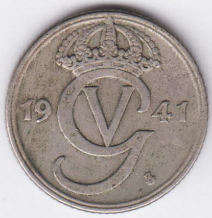 Швеция 25 эре 1941