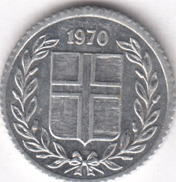 Исландия 10 эре 1970