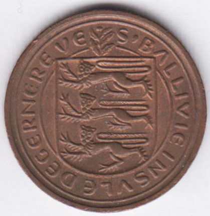 Гернси 1/2 нового пенни 1971