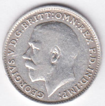 Великобритания 3 пенса 1917