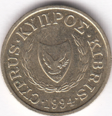 Кипр 1 цент 1994
