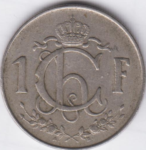 Люксембург 1 франк 1957