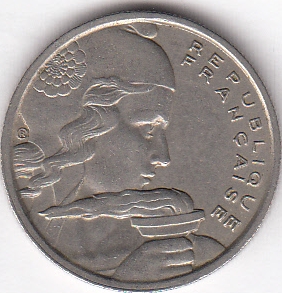 Франция 100 франков 1955 В