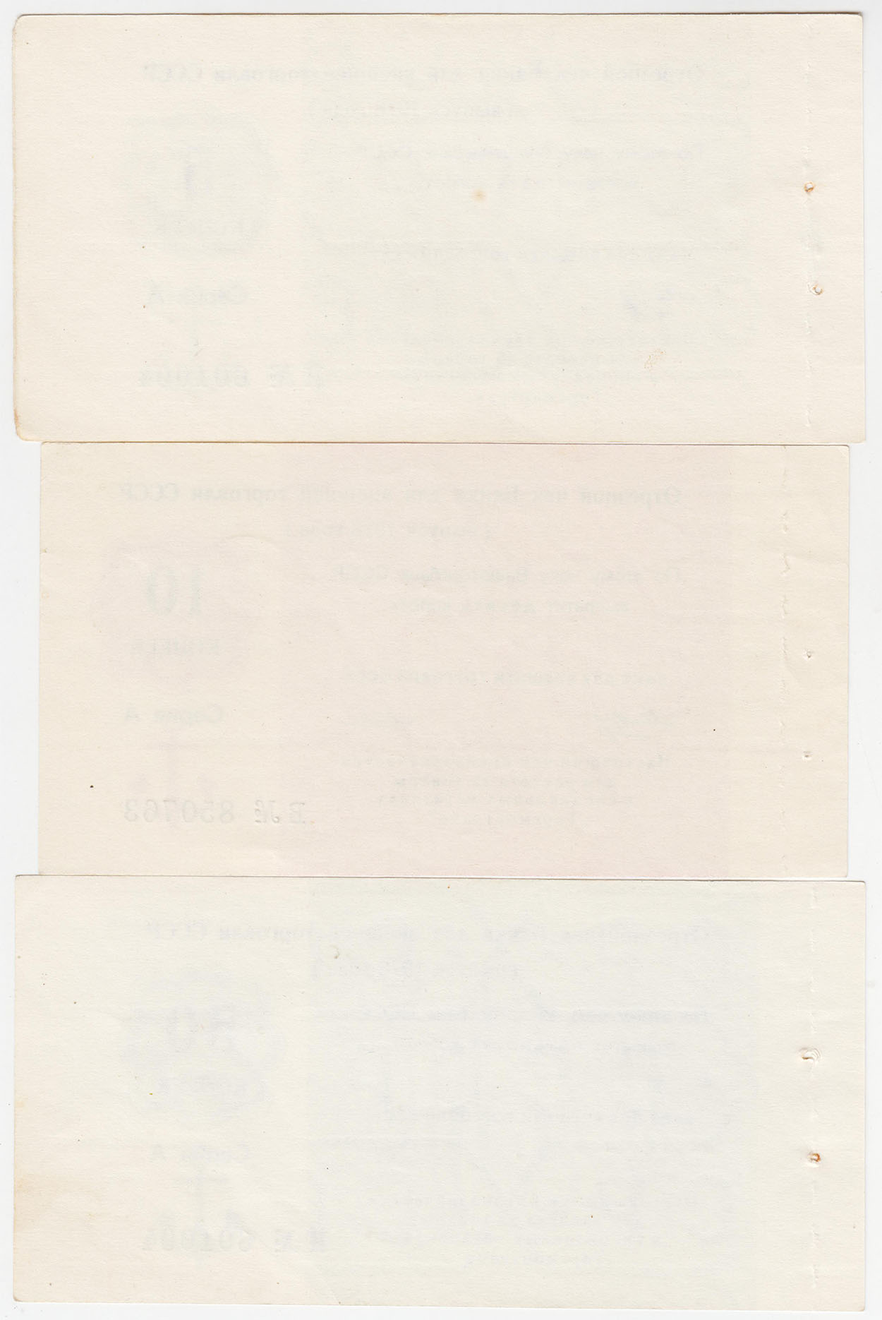 5, 10, 50 копеек 1978 чеки Внешторгбанка 3 шт.