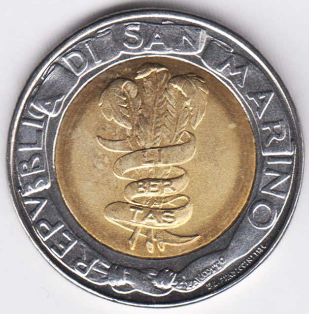 Сан-Марино 500 лир 1995 ФАО