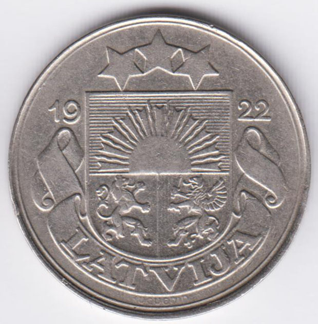 Латвия 50 сантимов 1922