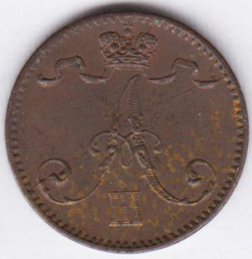 Русская Финляндия 1 пенни 1883