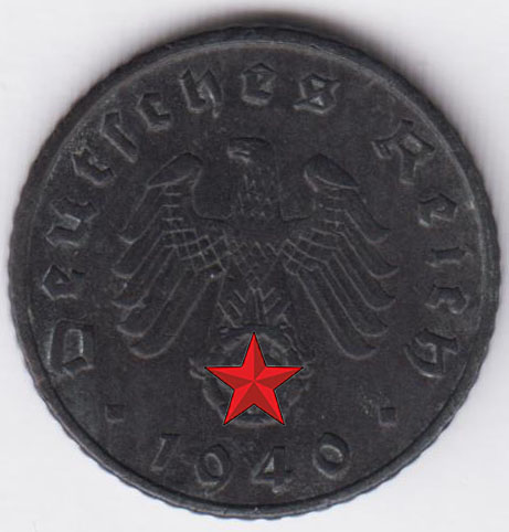 Германия 5 рейхспфеннигов 1940 А