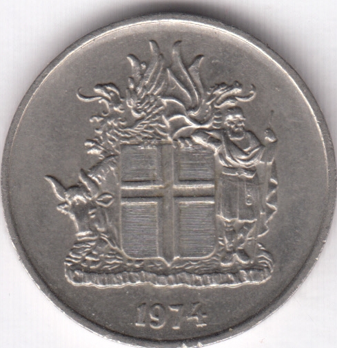 Исландия 5 крон 1974