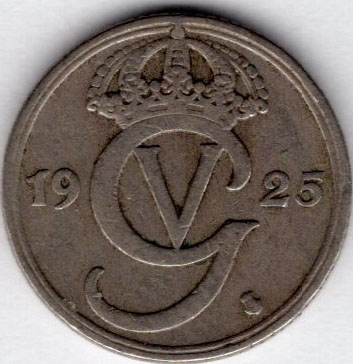 Швеция 10 эре 1925