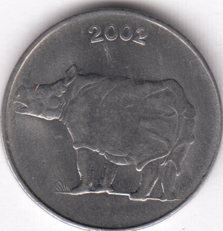 Индия 25 пайс 2002