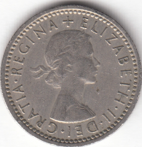 Великобритания 6 пенсов 1962