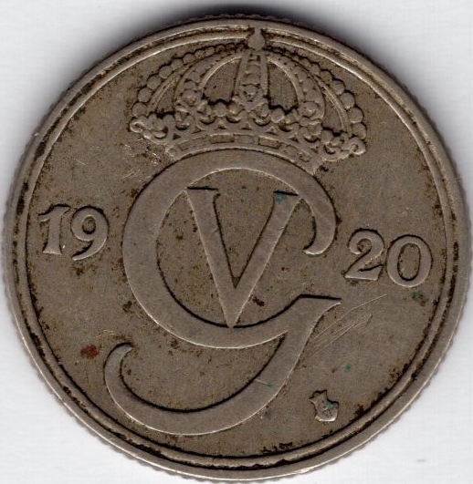 Швеция 50 эре 1920
