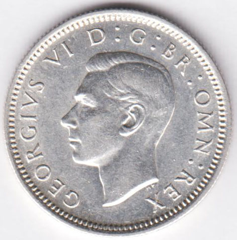 Великобритания 6 пенсов 1946