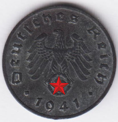 Германия 1 рейхспфенниг 1941 A