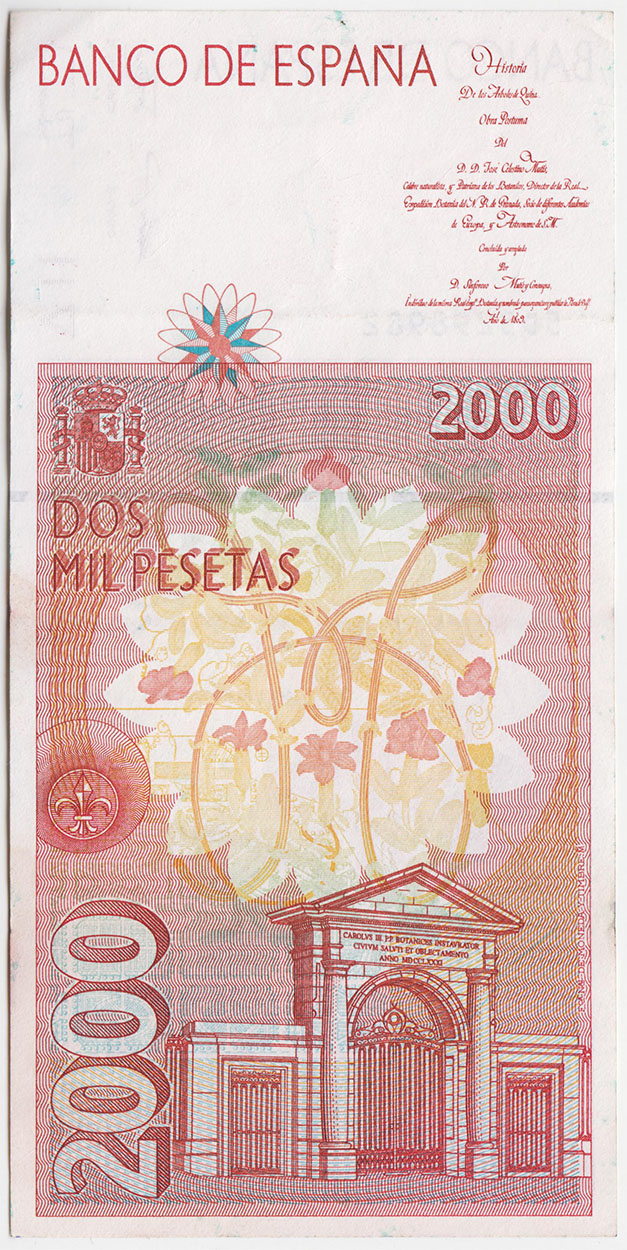 Испания 2000 песет 1992