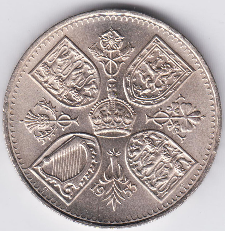 Великобритания 5 шиллингов 1953 Коронация Королевы Елизаветы II