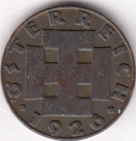 Австрия 2 гроша 1926