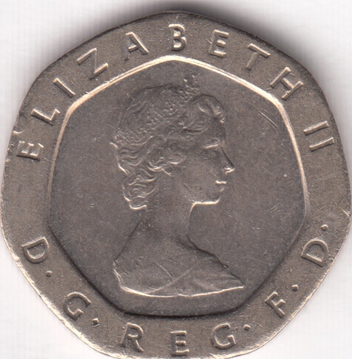 Великобритания 20 пенсов 1982
